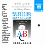 British, Australian & New Zealandian Singers