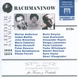 Sergej Rachmaninov - Lieder 1923 -1958 (2 CDs)